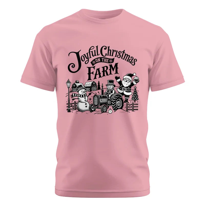 Joyful Christmas On The Farm 1 - Unisex Cotton Crew Tee