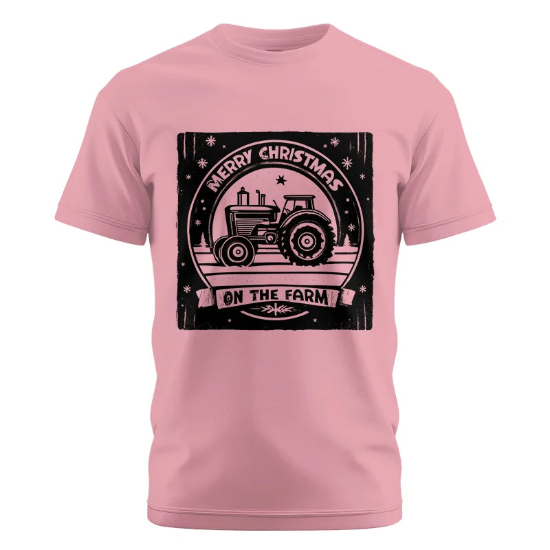 Merry Chritmas On The Farm 5 - Unisex Cotton Crew Tee