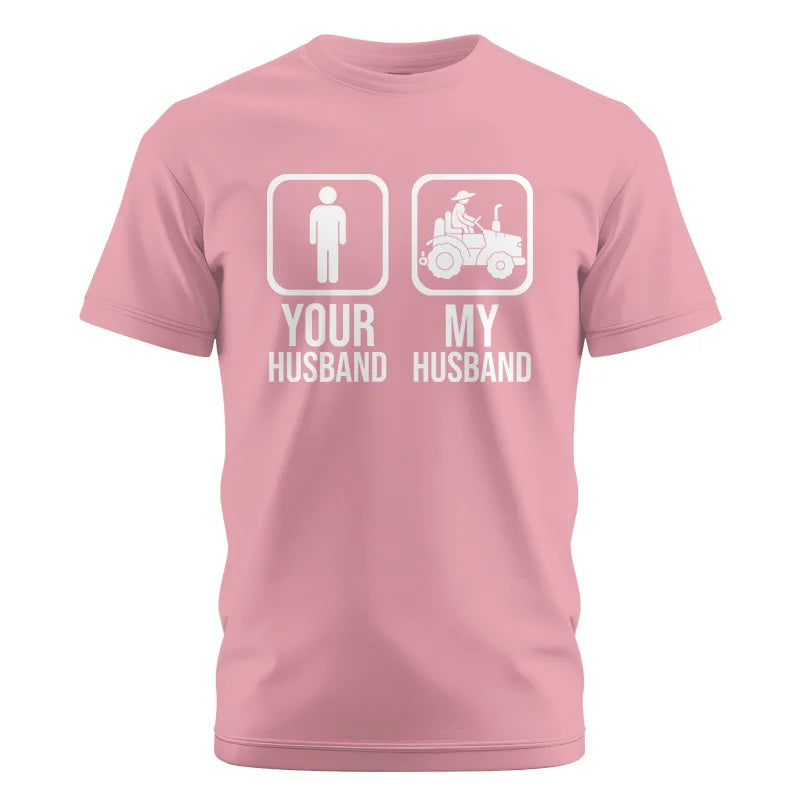 My Husband Is Cooler Than Yours Funny Farm Tractor 1 - Unisex Cotton Crew Tee