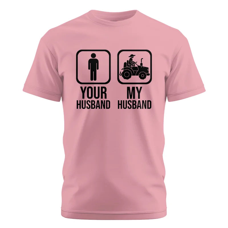 My Husband Is Cooler Than Yours Funny Farm Tractor 2 - Unisex Cotton Crew Tee