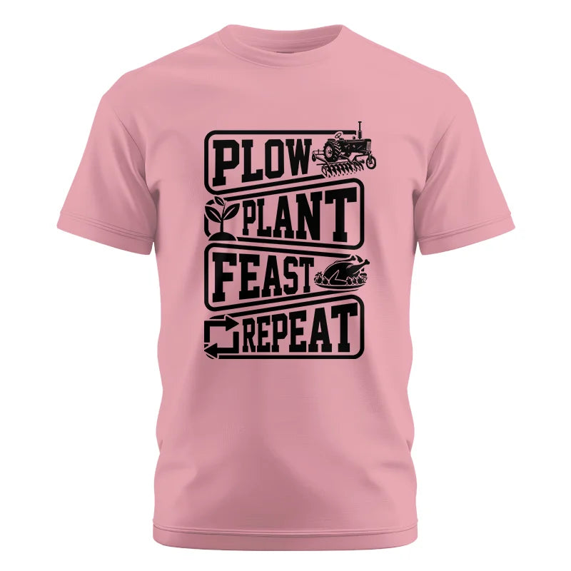 Image of Plow Plant Feast Repeat 1 - Unisex Cotton Crew Tee