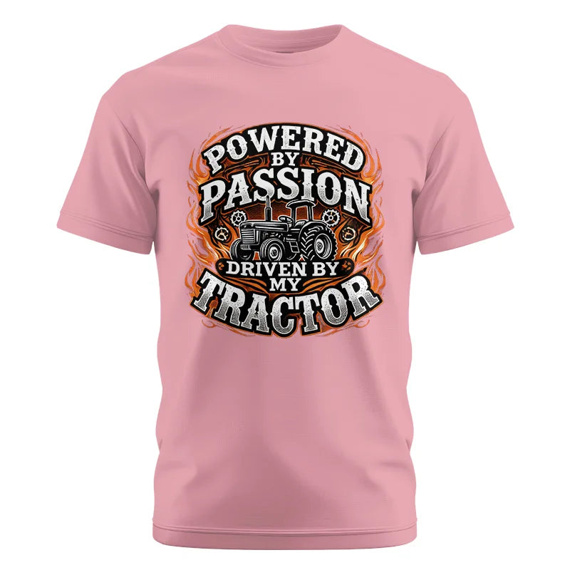 Image of Powered By Passion Driven By My Tractor 5 - Unisex Cotton Crew Tee