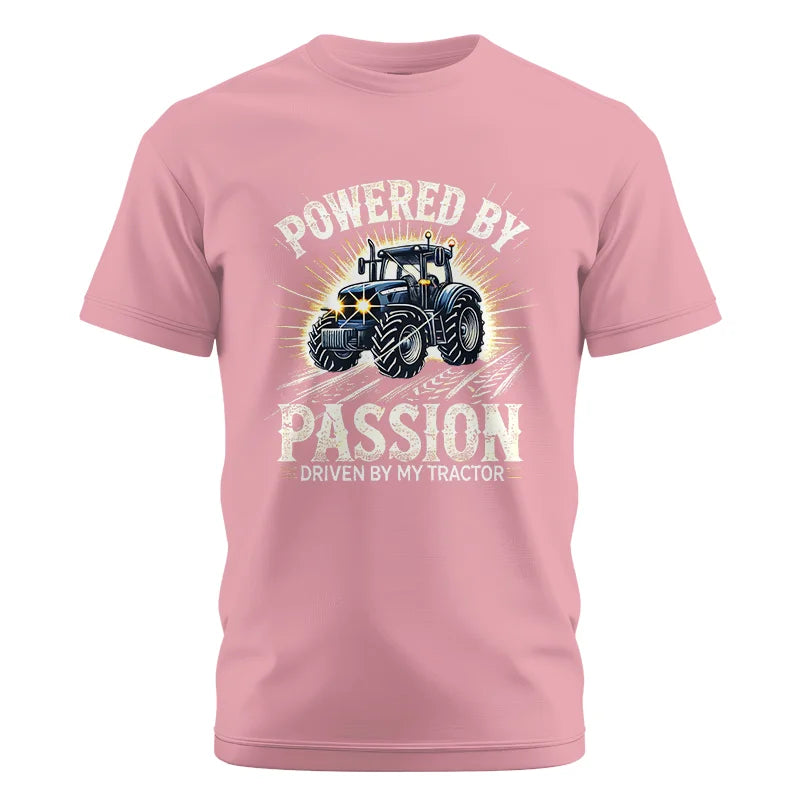 Powered By Passion Driven By My Tractor - Unisex Cotton Crew Tee