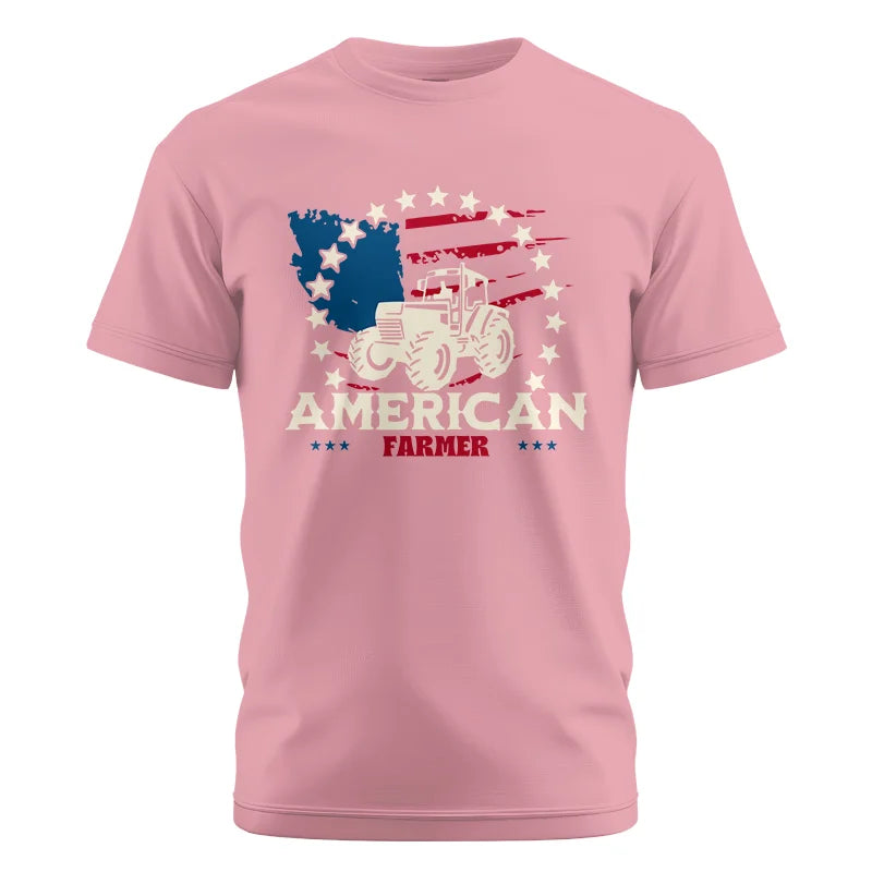 Proud To Be An American Farmer Citizen Veteran - Unisex Cotton Crew Tee