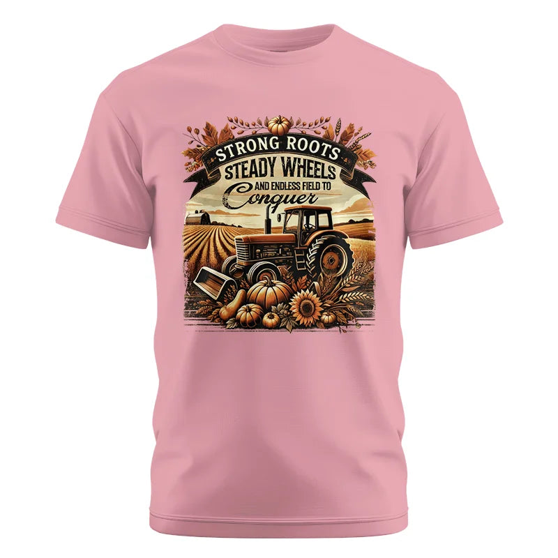 Image of Thanksgiving Farmer Endless Fields To Conquer 2 - Unisex Cotton Crew Tee