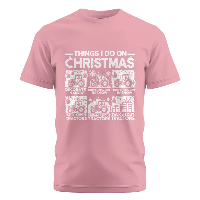 Things I Do On Christmas - Unisex Cotton Crew Tee