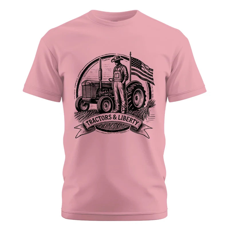 Image of Tractors And Liberty - Unisex Cotton Crew Tee