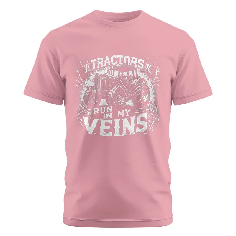 Image of Tractors Run In My Veins - Unisex Cotton Crew Tee