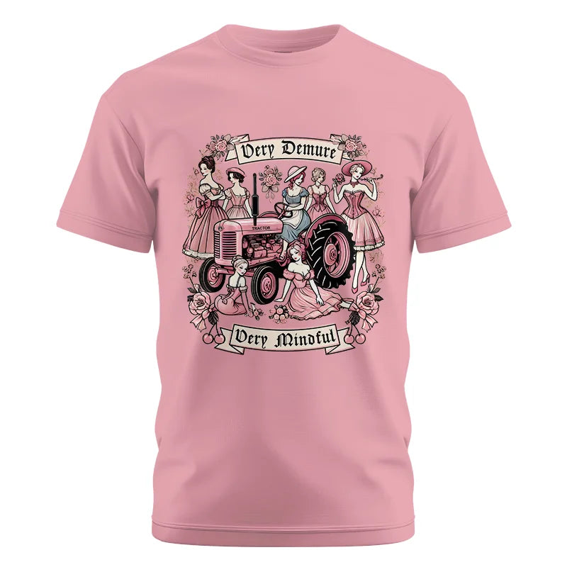 Image of Very Demure Very Mindful Tractor - Unisex Cotton Crew Tee