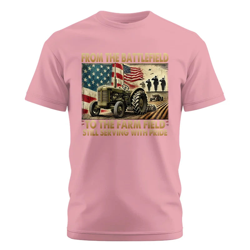 Veteran Farmer From The Battlefield To The Farm Field 1 - Unisex Cotton Crew Tee