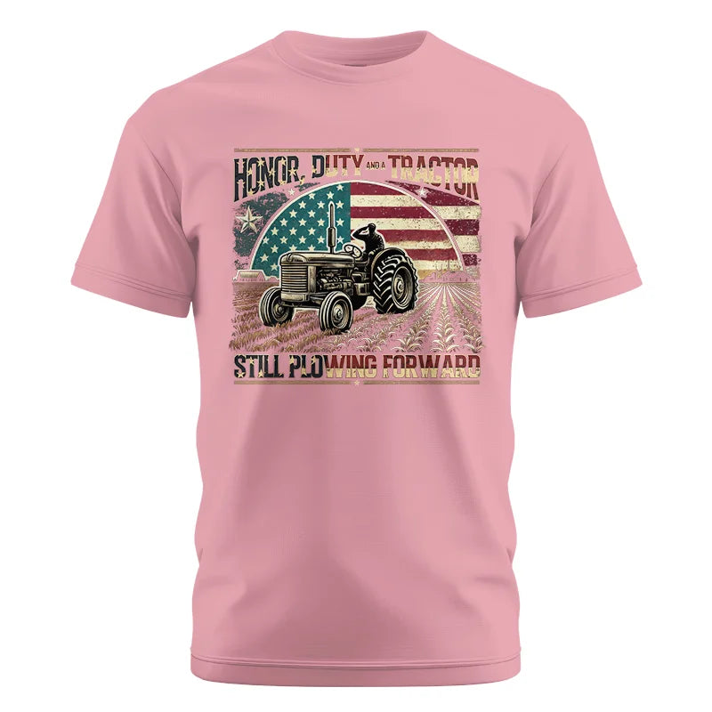 Veteran Farmer Honor Duty And A Tractor 1 - Unisex Cotton Crew Tee