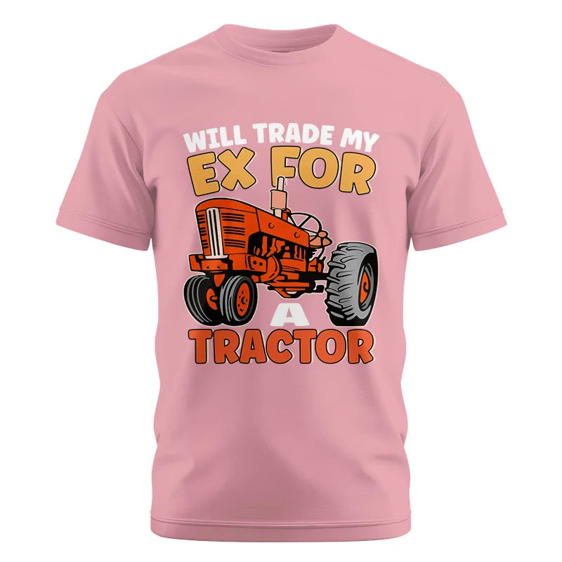 Image of Will Trade My Ex For Tractor - Unisex Cotton Crew Tee