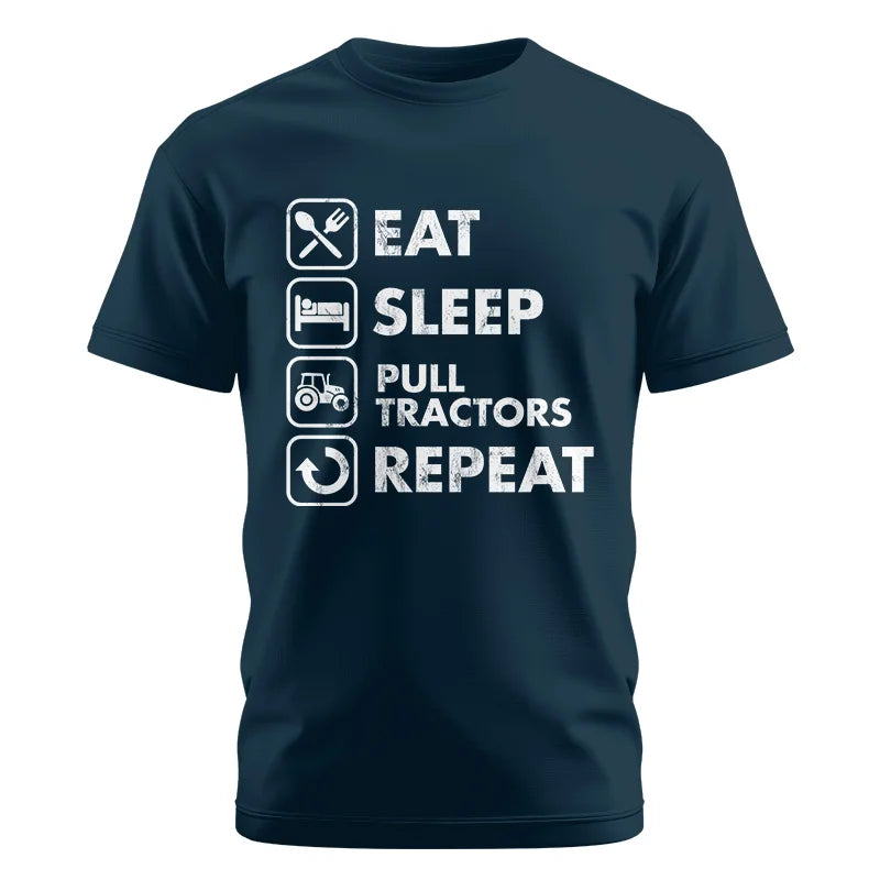 Image of Eat Sleep Pull Tractors Repeat - Unisex Cotton Crew Tee