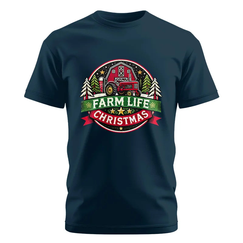 Image of Farm Life Christmas 3 - Unisex Cotton Crew Tee