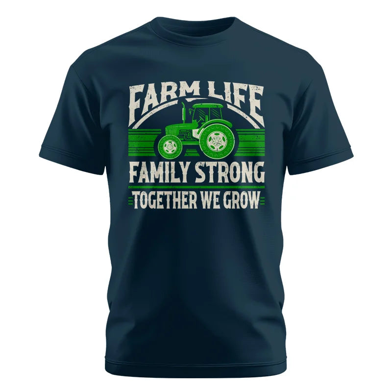 Farm life Family Strong_Together We grow - Unisex Cotton Crew Tee