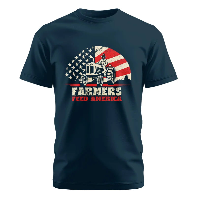 Farmers Feed America Support Farmers - Unisex Cotton Crew Tee