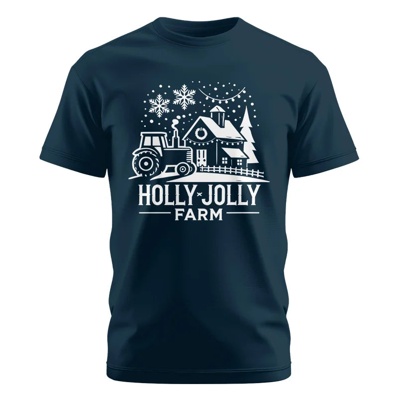 Image of Holly Jolly 3 - Unisex Cotton Crew Tee