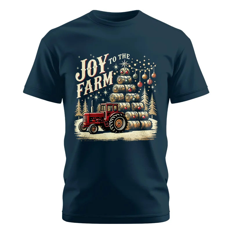 Image of Joy To The Farm - Unisex Cotton Crew Tee