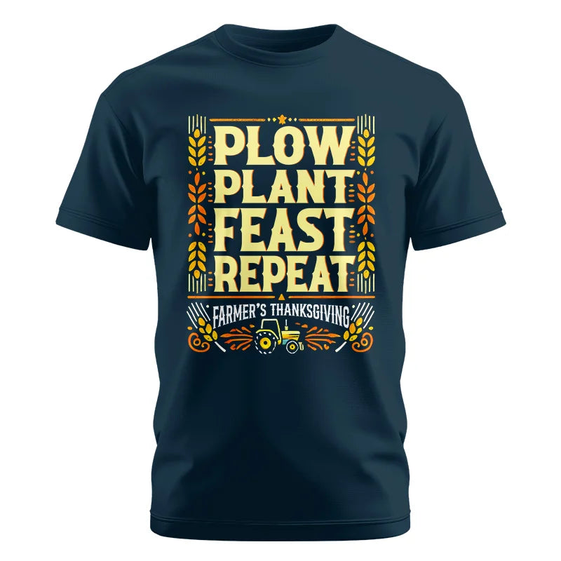 Plow Plant Feast Repeat - Unisex Cotton Crew Tee