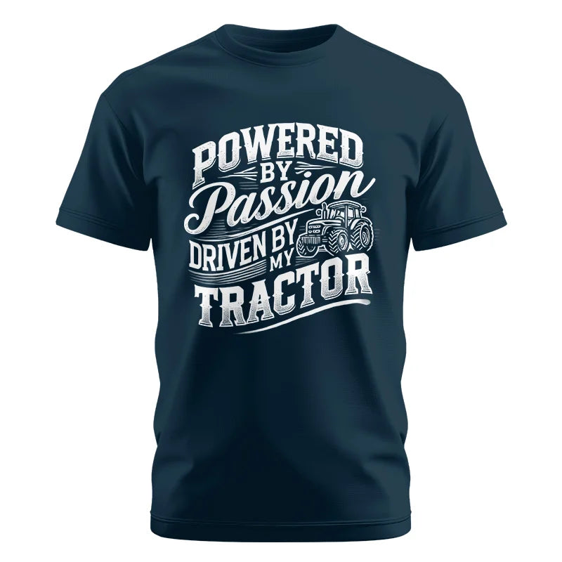 Powered By Passion Driven By My Tractor 2 - Unisex Cotton Crew Tee