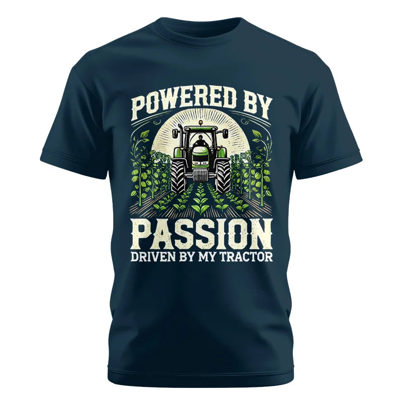 Image of Powered By Passion Driven By My Tractor 3 - Unisex Cotton Crew Tee