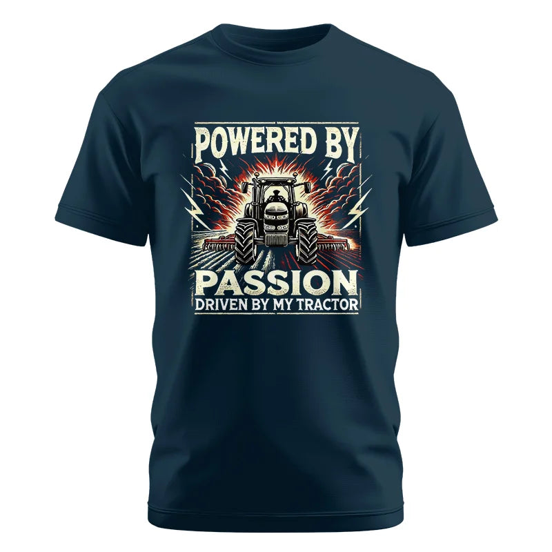 Image of Powered By Passion Driven By My Tractor 4 - Unisex Cotton Crew Tee