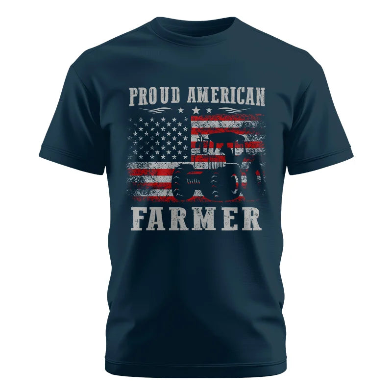 Image of Proud American Farmer - Unisex Cotton Crew Tee