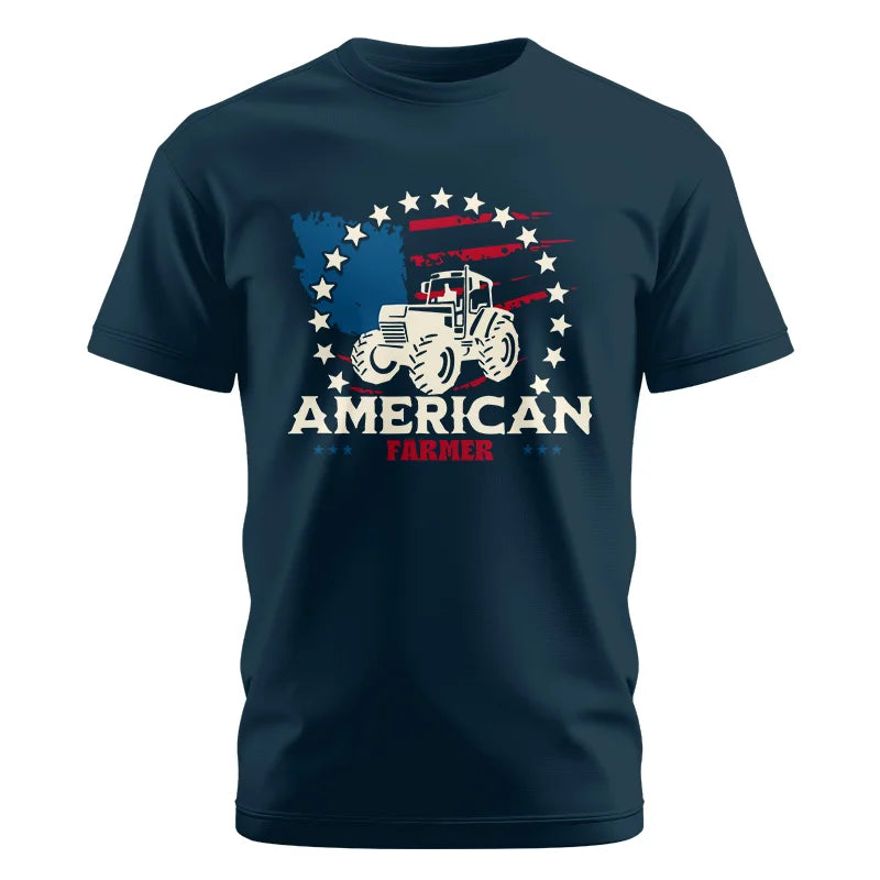 Proud To Be An American Farmer Citizen Veteran - Unisex Cotton Crew Tee