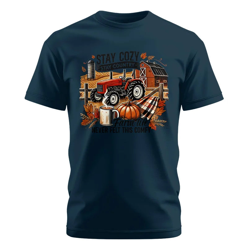 Stay Cozy_Stay Country_Farm Life Never Felt This Comfy - Unisex Cotton Crew Tee