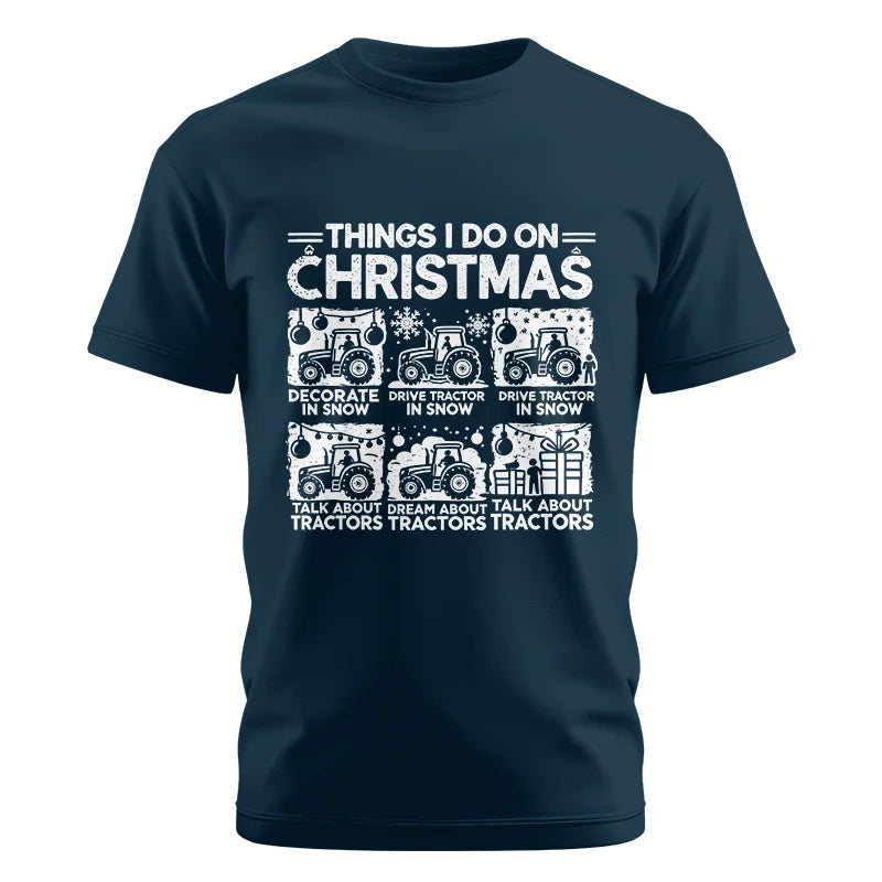 Things I Do On Christmas - Unisex Cotton Crew Tee