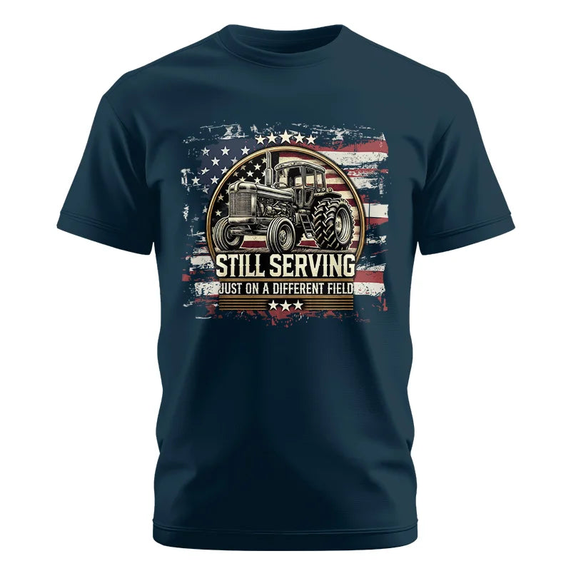 Veteran Farmer Still Serving 1 - Unisex Cotton Crew Tee