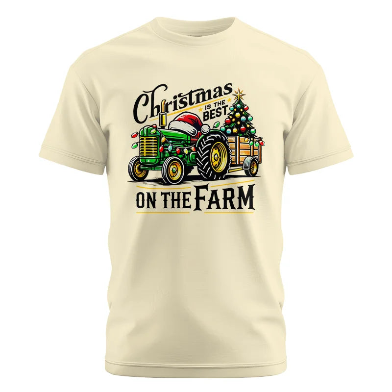 Christmas Is The Best On The Farm 3 - Unisex Cotton Crew Tee