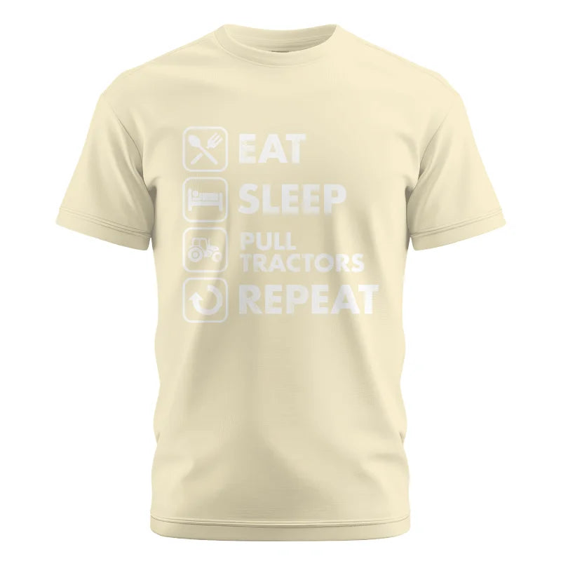 Image of Eat Sleep Pull Tractors Repeat - Unisex Cotton Crew Tee