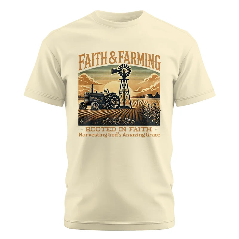 Faith And Farming 3 - Unisex Cotton Crew Tee