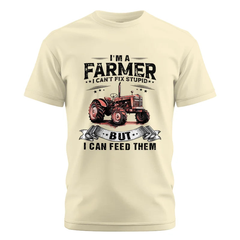 Farmer Can't Fix Stupid - Unisex Cotton Crew Tee