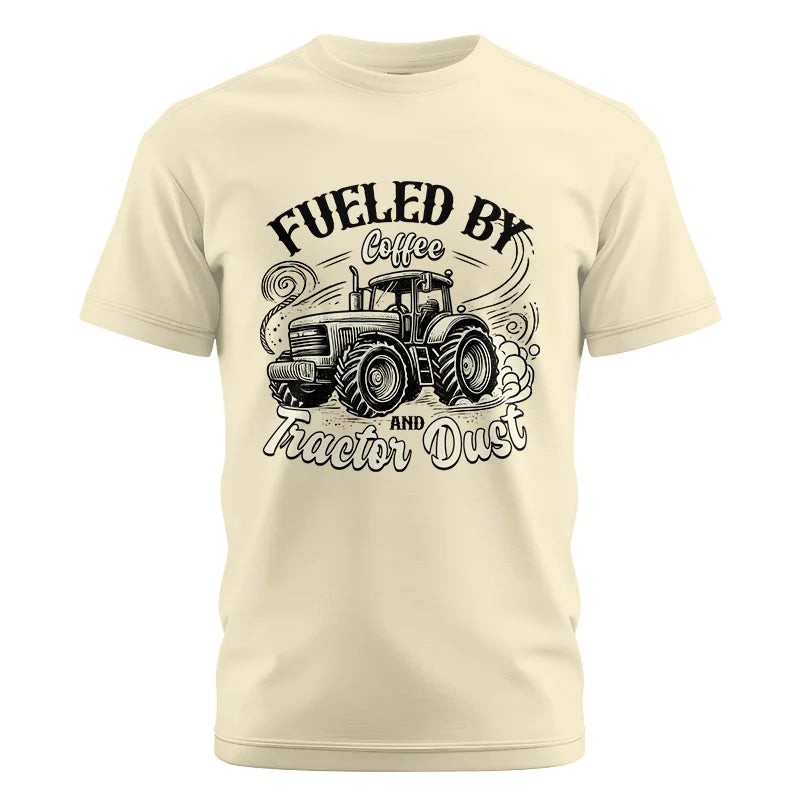 Image of Fueled By Coffee And Tractor Dust 2 - Unisex Cotton Crew Tee