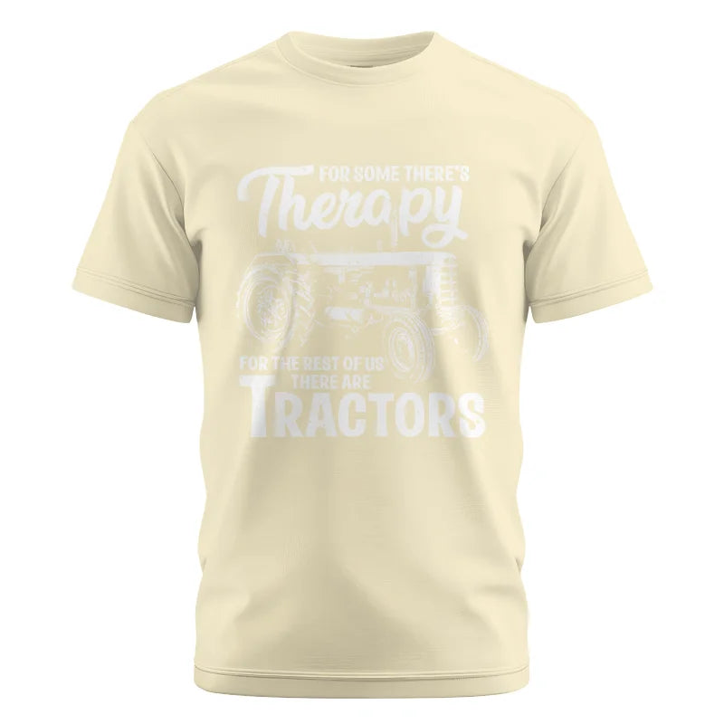 Funny Farmer Therapy Vintage Tractor Lover - Unisex Cotton Crew Tee