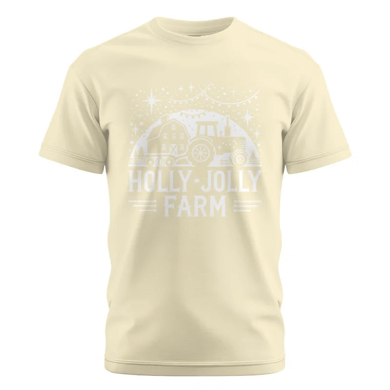 Image of Holly Jolly Farm 2 - Unisex Cotton Crew Tee