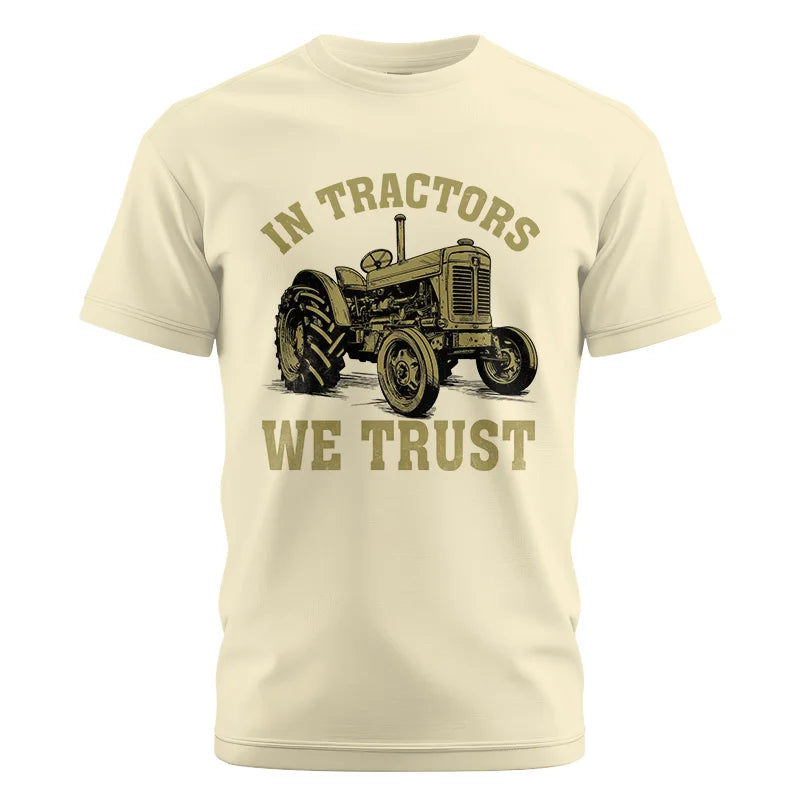 In Tractors We Trust - Unisex Cotton Crew Tee