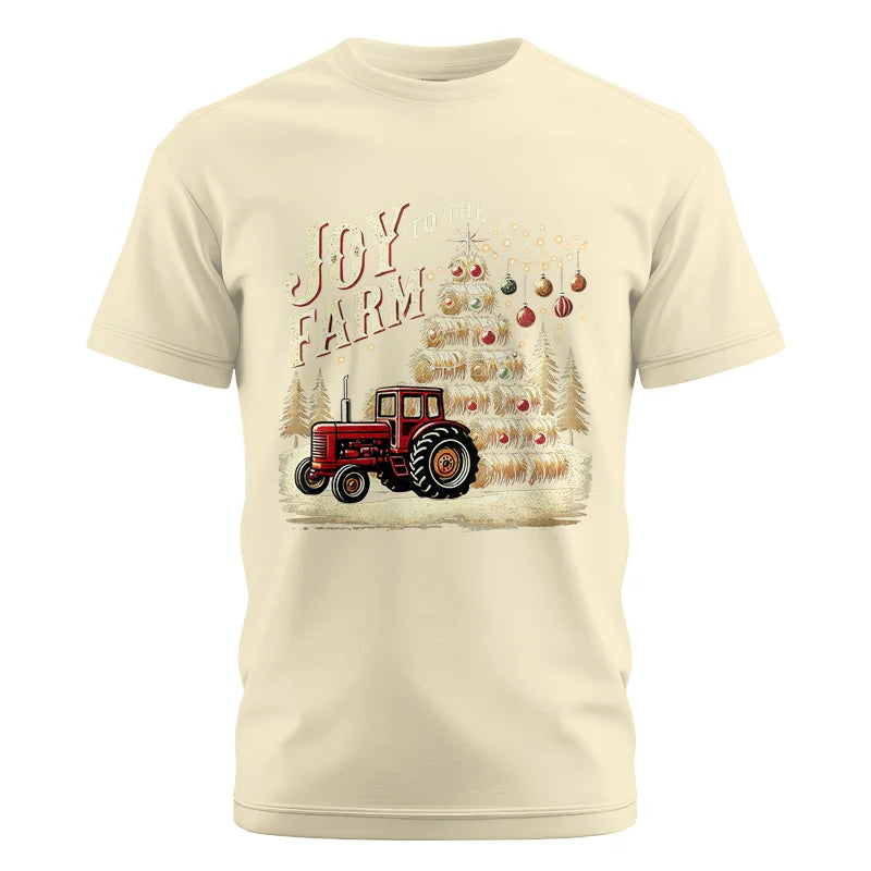 Image of Joy To The Farm - Unisex Cotton Crew Tee