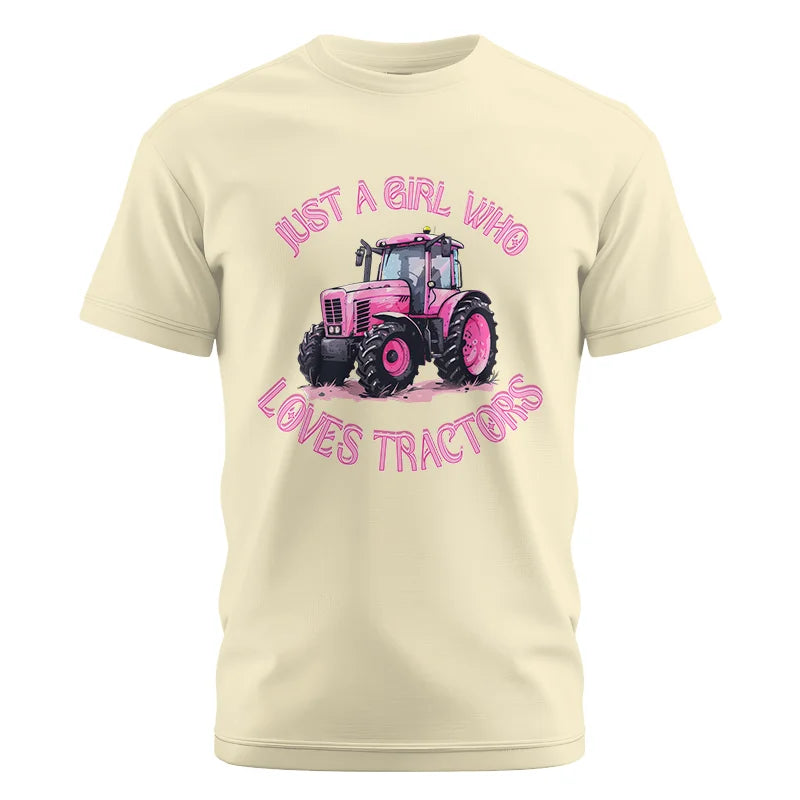 Just A Girl Who Loves Tractors 1 - Unisex Cotton Crew Tee