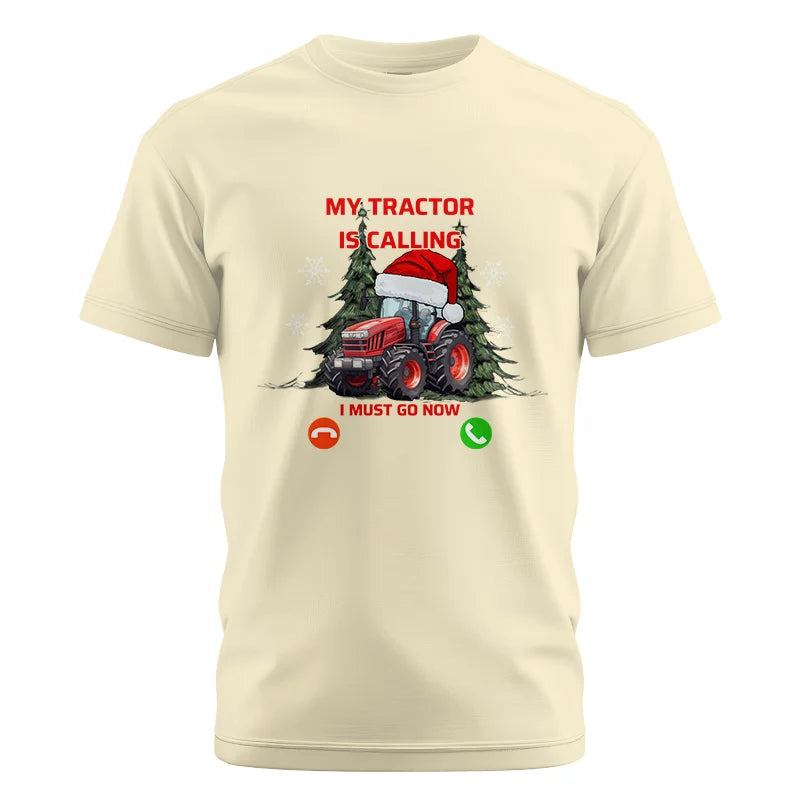 Image of My Tractor Is Calling 2 - Unisex Cotton Crew Tee