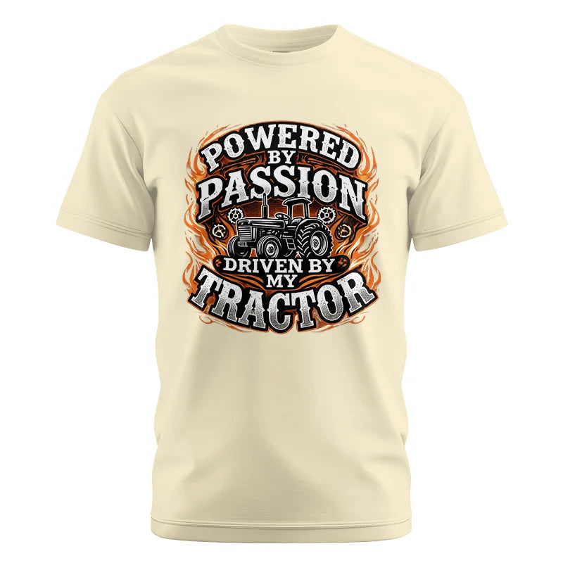 Image of Powered By Passion Driven By My Tractor 5 - Unisex Cotton Crew Tee