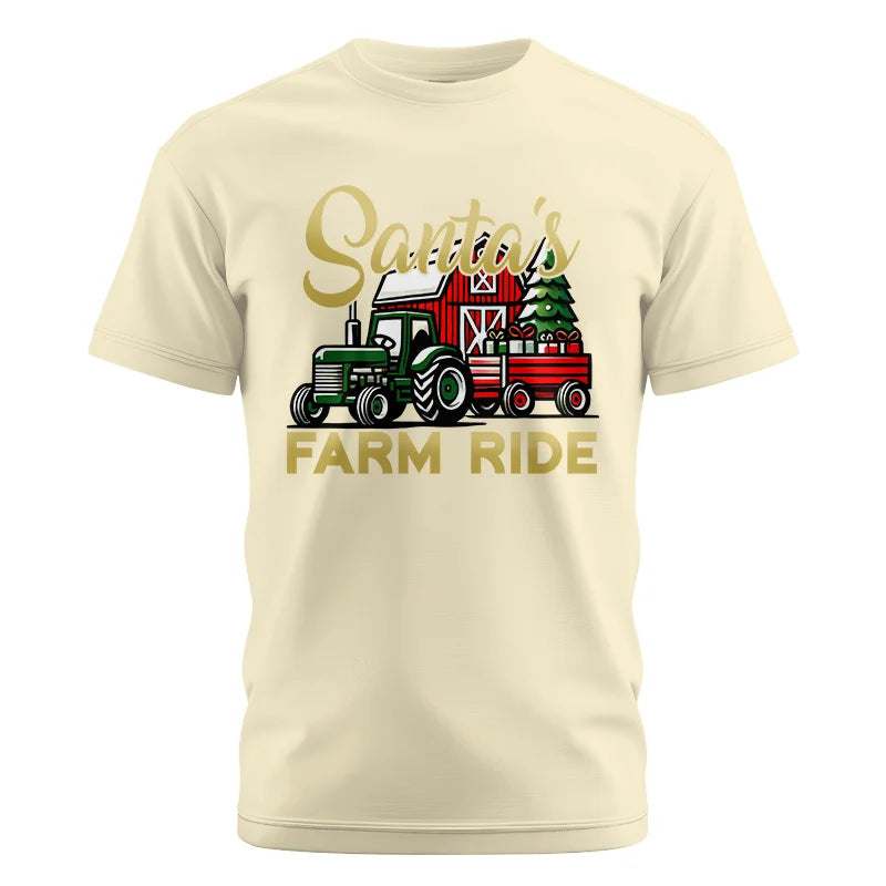 Santa's Farm Ride 2 - Unisex Cotton Crew Tee