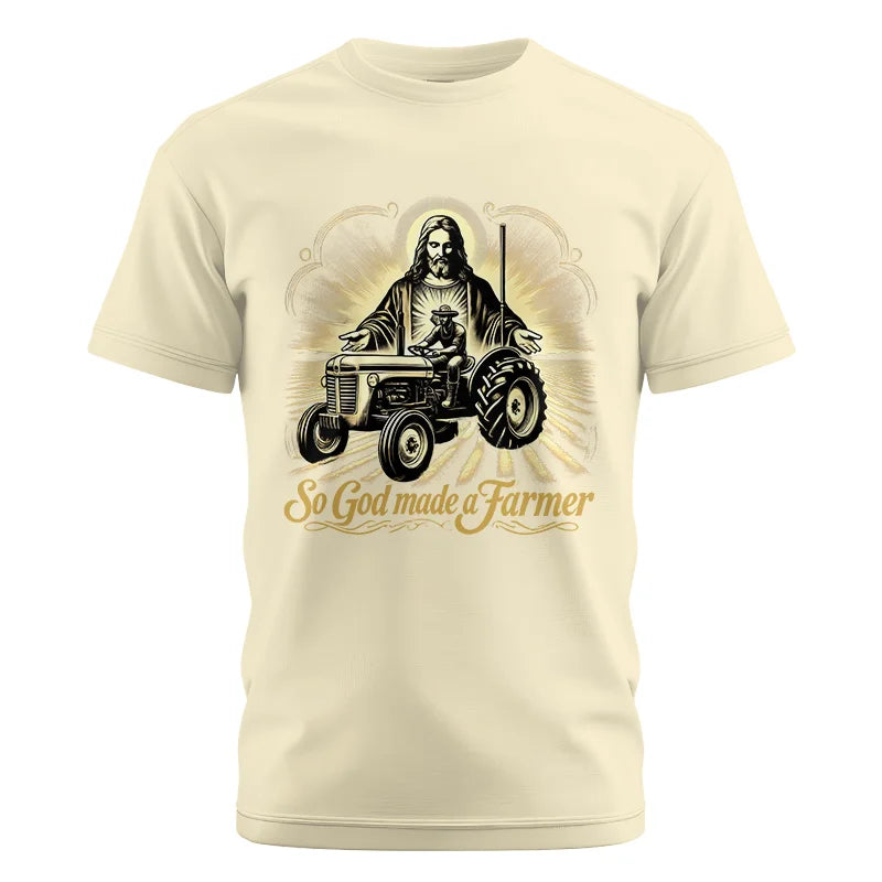 Image of So God Made A Farmer 2 - Unisex Cotton Crew Tee