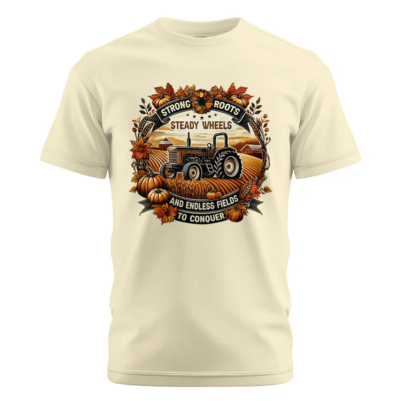 Image of Thanksgiving Farmer Endless Fields To Conquer 1 - Unisex Cotton Crew Tee