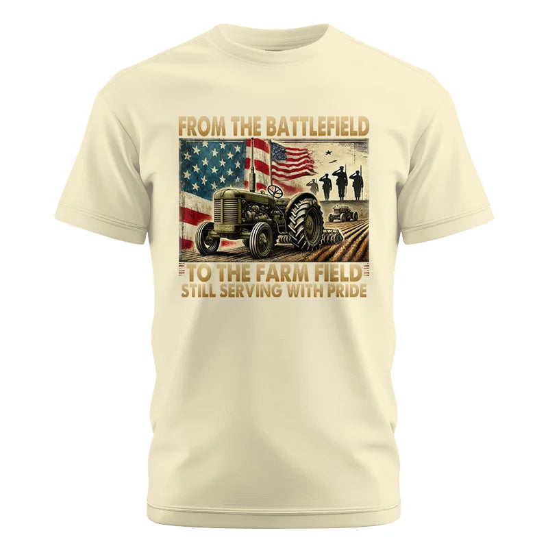 Veteran Farmer From The Battlefield To The Farm Field 1 - Unisex Cotton Crew Tee