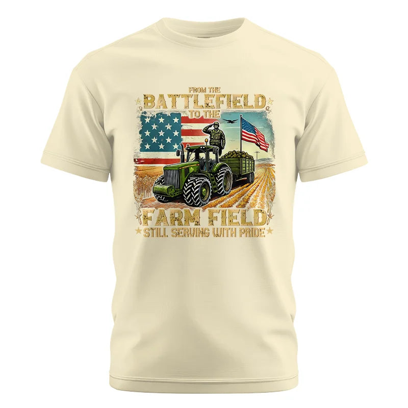 Veteran Farmer From The Battlefield To The Farm Field 2 - Unisex Cotton Crew Tee