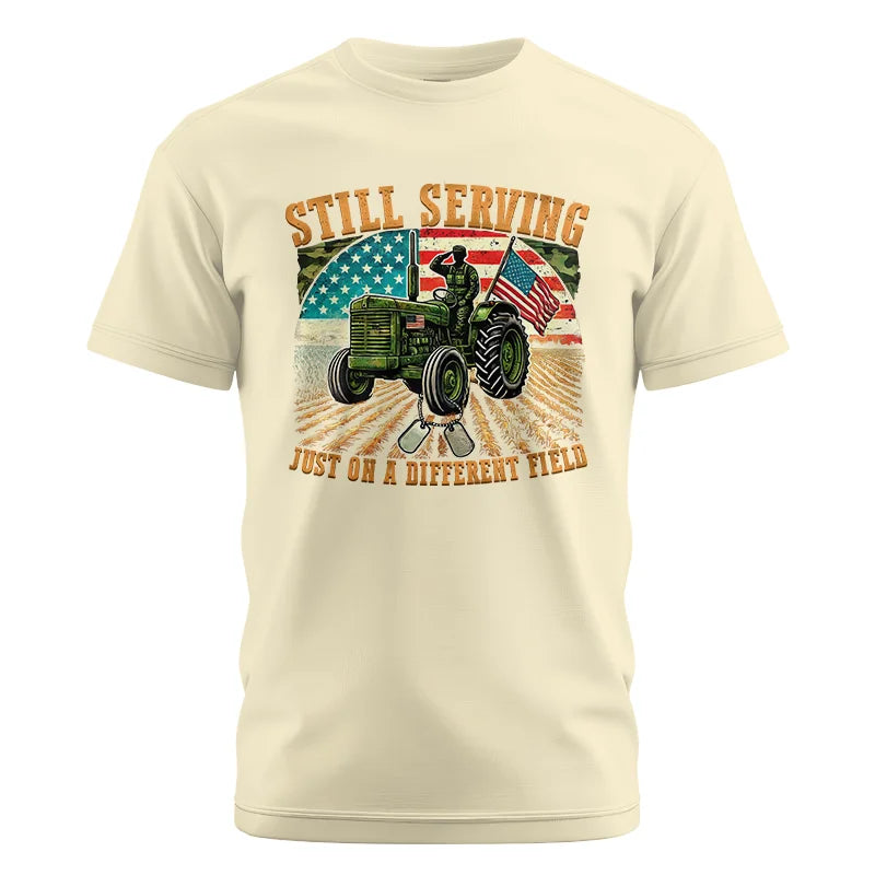 Veteran Farmer Still Serving 9 - Unisex Cotton Crew Tee