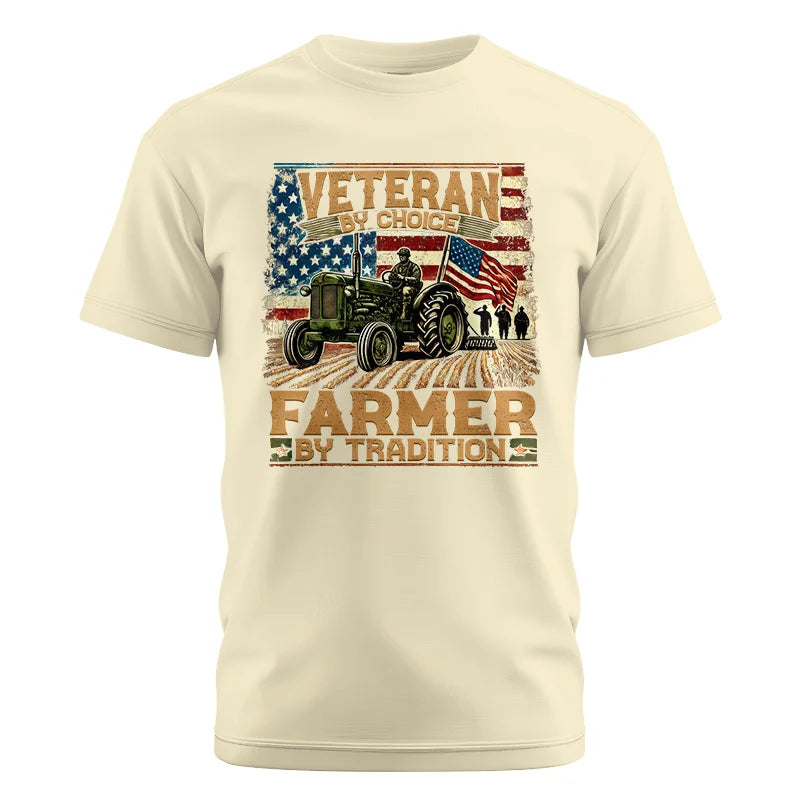 Veteran Farmer Veteran By Choice_Farmer By Tradition - Unisex Cotton Crew Tee